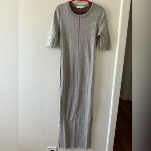 Rag & Bone Elina Melange Ribbed Midi Dress